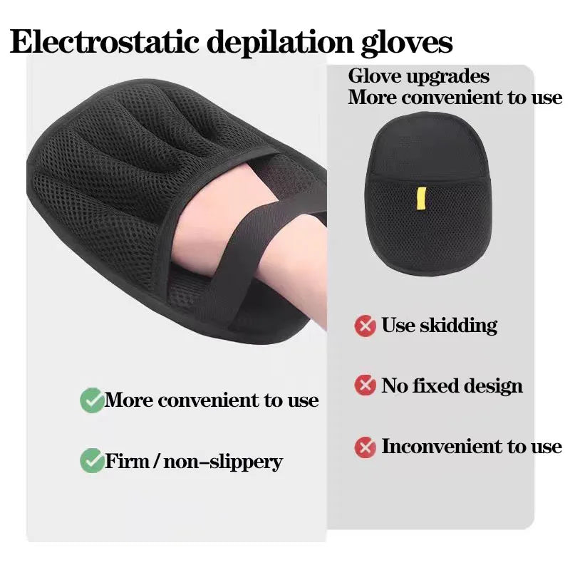 New Upgrades Pet Hair Removal Tools Reusable Gloves, Pet Double-Sided Beauty Gloves, Carpet Removal Pet Fur Hair Pet Supplies