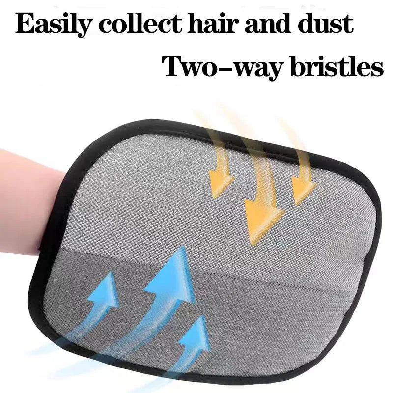 New Upgrades Pet Hair Removal Tools Reusable Gloves, Pet Double-Sided Beauty Gloves, Carpet Removal Pet Fur Hair Pet Supplies