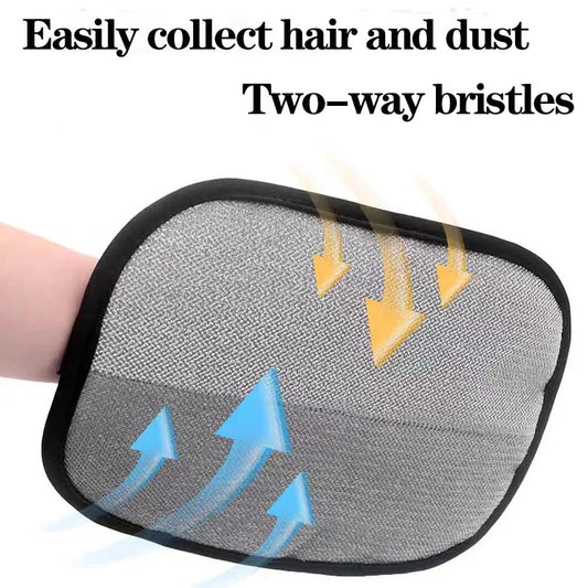 New Upgrades Pet Hair Removal Tools Reusable Gloves, Pet Double-Sided Beauty Gloves, Carpet Removal Pet Fur Hair Pet Supplies