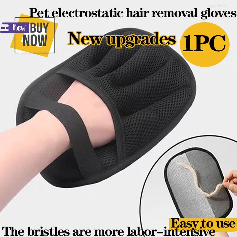 New Upgrades Pet Hair Removal Tools Reusable Gloves, Pet Double-Sided Beauty Gloves, Carpet Removal Pet Fur Hair Pet Supplies